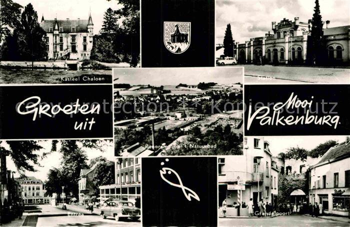 Postkarte Carte Postale Valkenburg aan de Geul Kasteel Chaloen Station