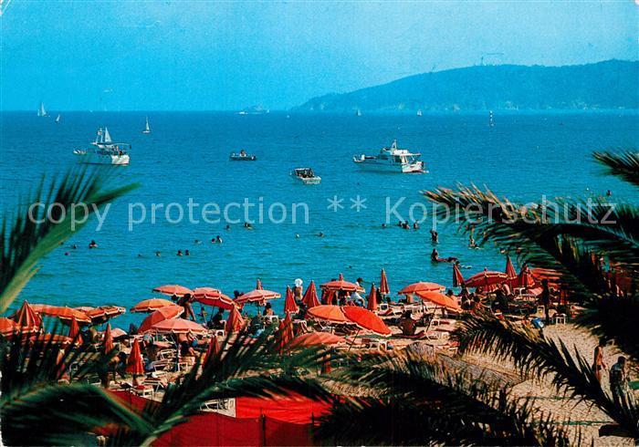 Postkarte Carte Postale Saint Tropez Var Tahiti Plage: Manuscrito ...