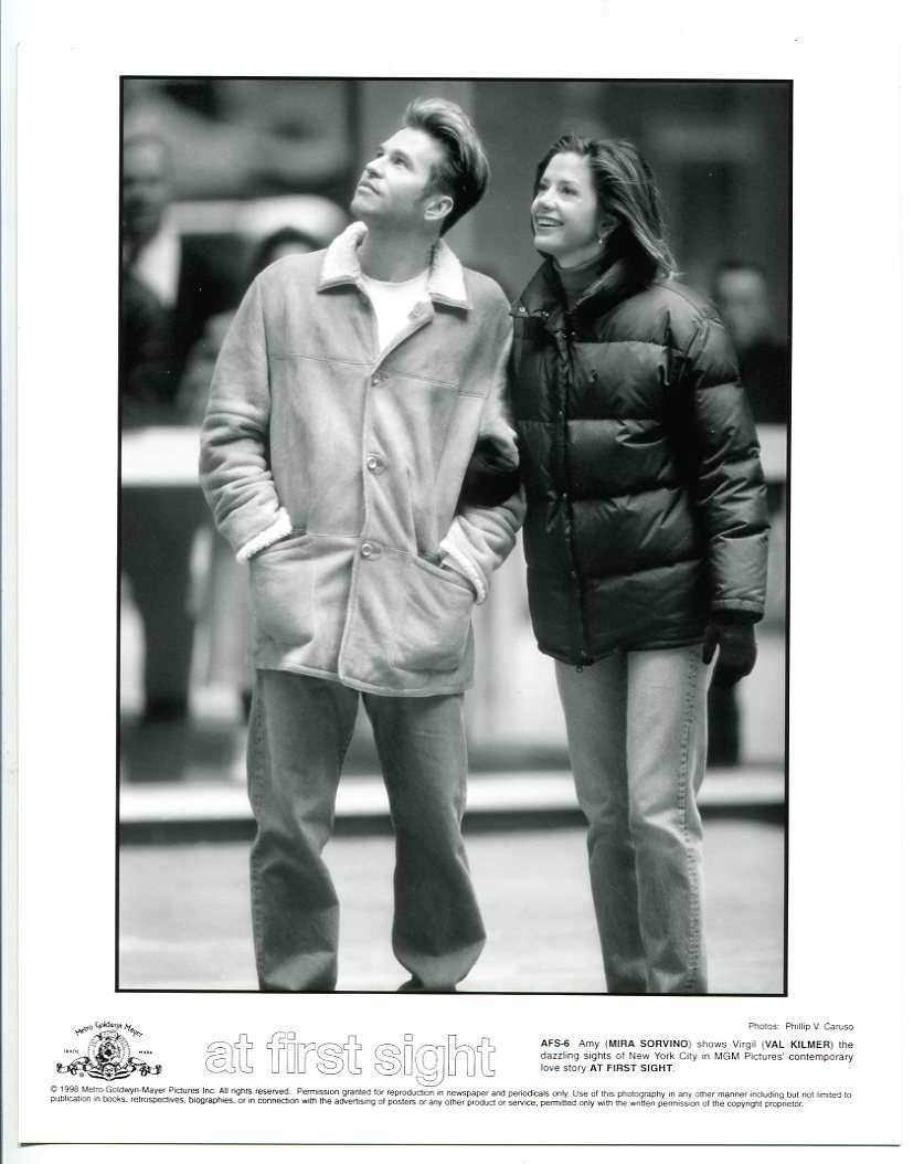 At First Sight-Val Kilmer-Mira Sorvino-8x10-B&W-Promo-Still: Photograph