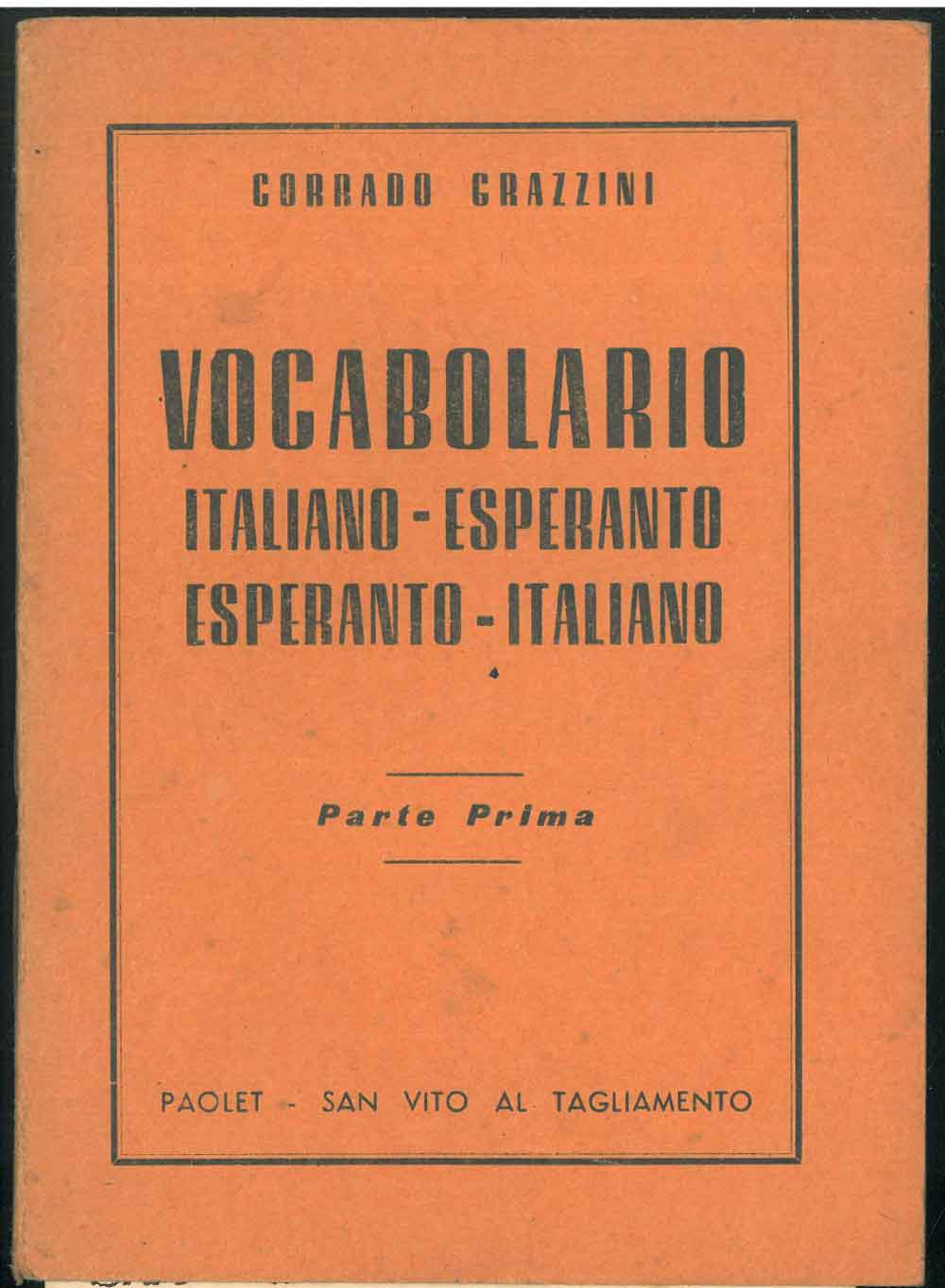 Abebooks Vocabolario Italiano-Esperanto Esperanto-Italiano