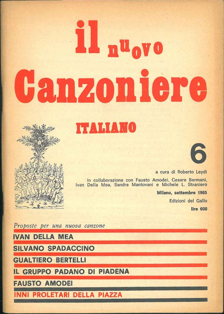 Il Nuovo Canzoniere italiano n° 6. by Leydi Roberto: (1965) | Studio ...