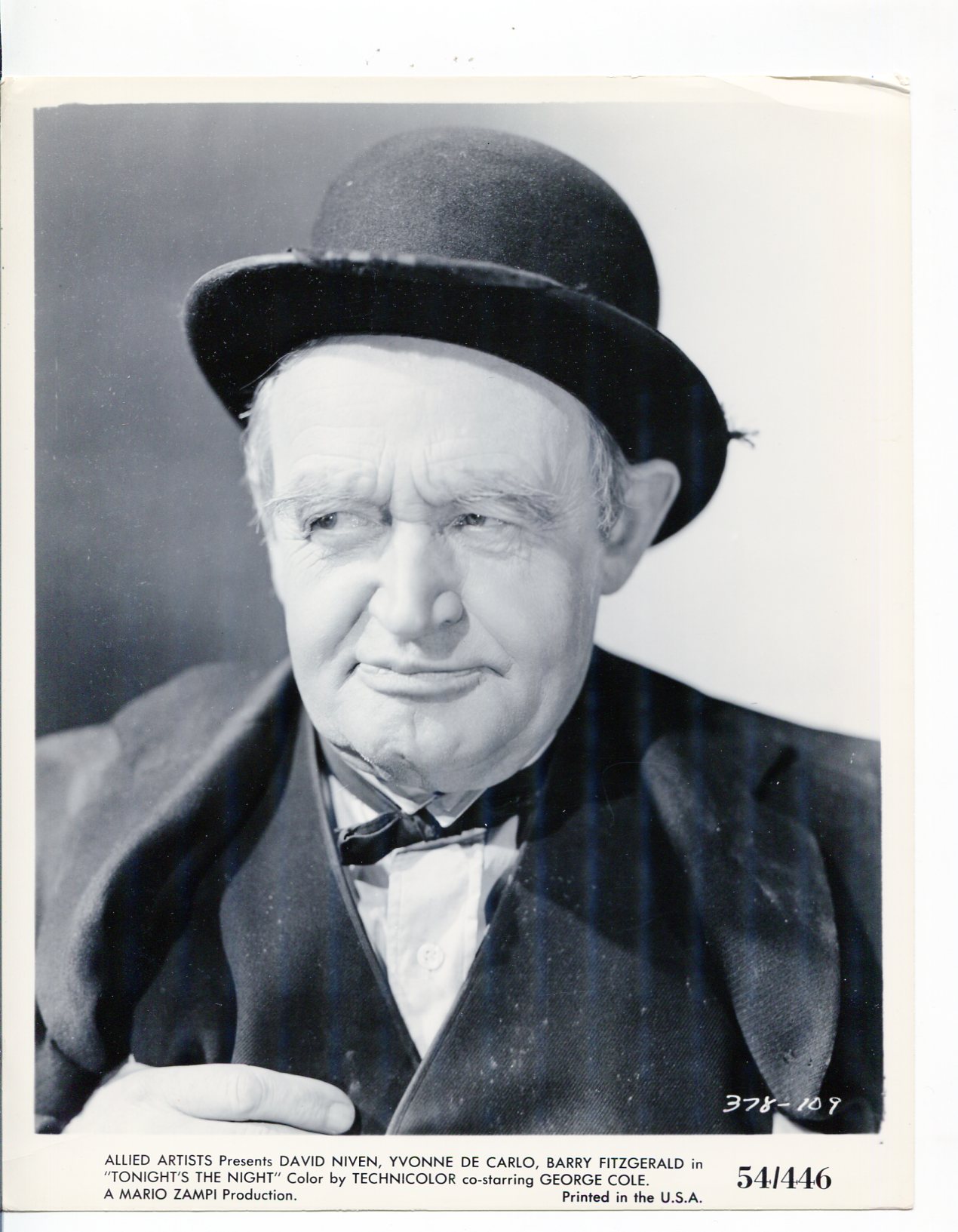 tonight night barry fitzgerald 8x10 b w still tonight night barry fitzgerald 8x10 b w still