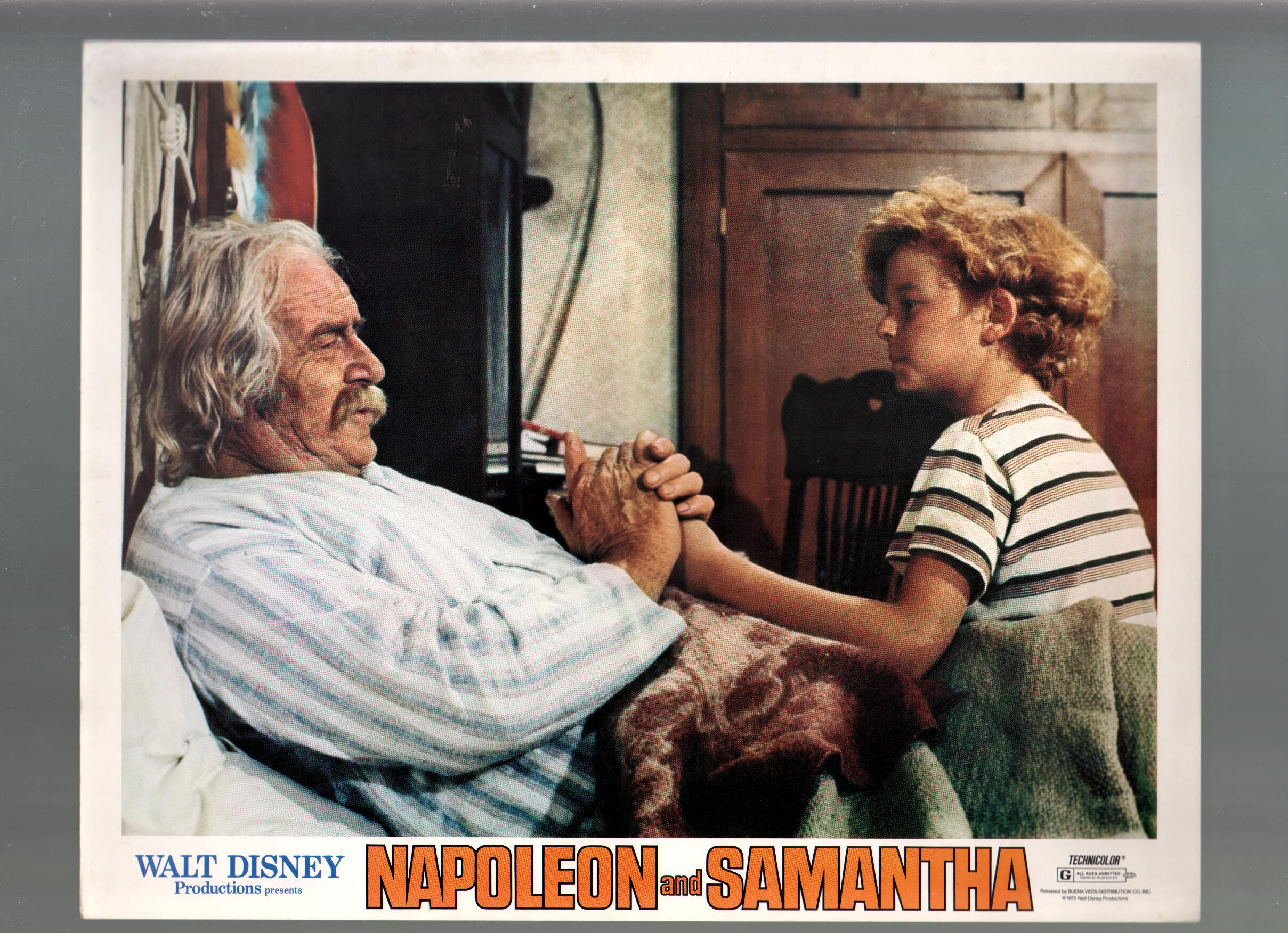 Napoleon And Samantha- Johnny Whitaker-Will Geer-11x14-Color-Lobby Card:  (1972) Photograph | DTA Collectibles, image size:2417x1752
