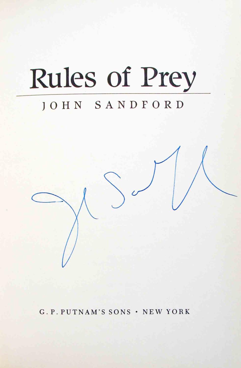 Rules of Prey by John Sandford Rules of Prey by John Sandford
