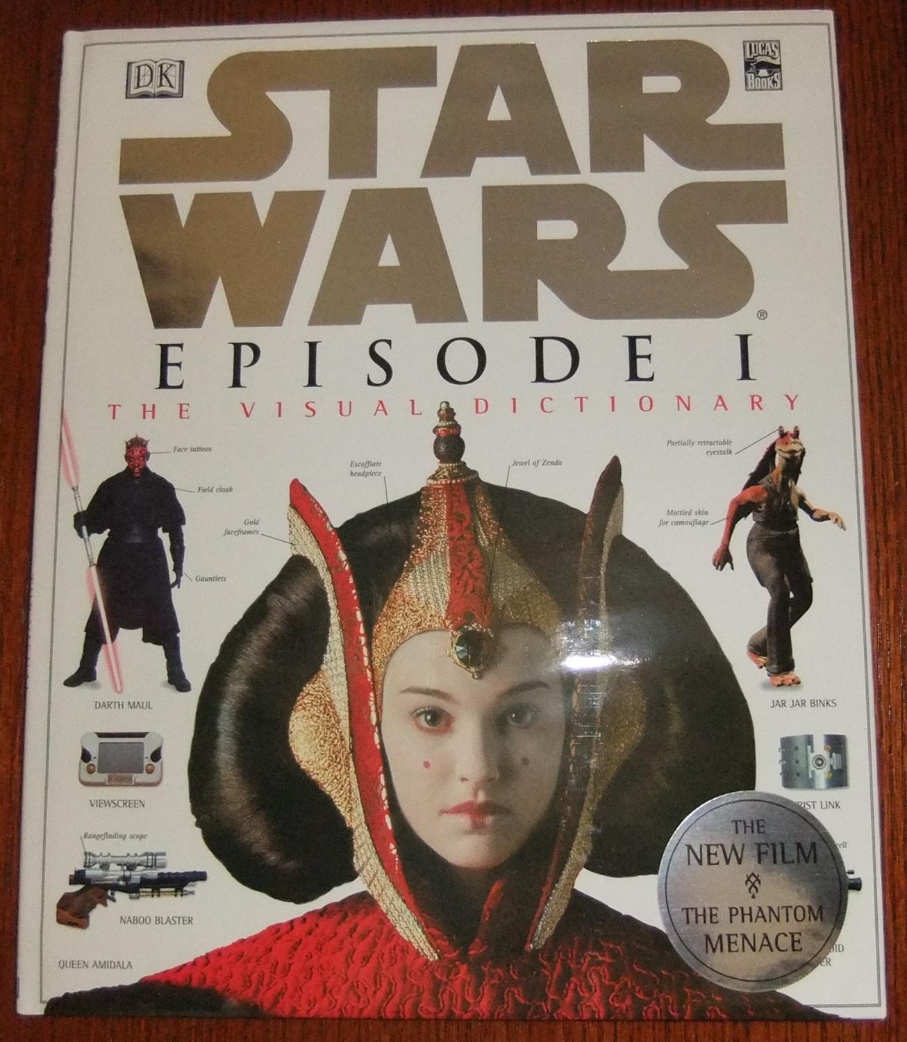 STAR WARS Episode I Visual Dictionary Hardcover Book With Poster NEW 1999 