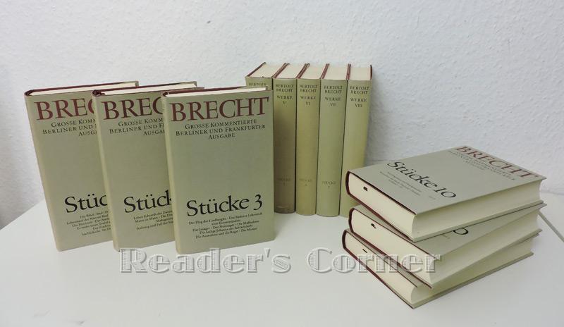 Werke, Stücke 1-10 in elf Bänden. Große kommentierte Berliner und Frankfurter Ausgabe. Herausgegeben von Werner Hecht, Jan Knopf, Werner Mittenzwei und Klaus-Detlev Müller. - Brecht, Bertolt