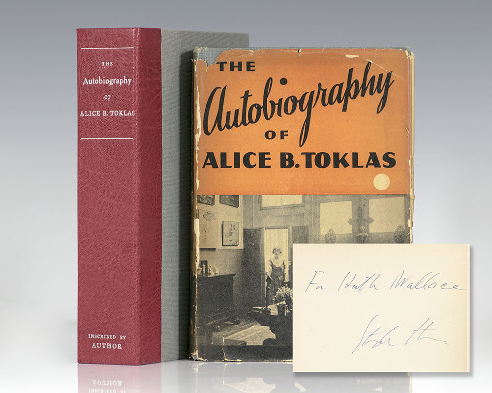 The Autobiography Of Alice B Toklas Von Stein Gertrude 1933 Signed By Author S Raptis Rare Books Abaa Ilab