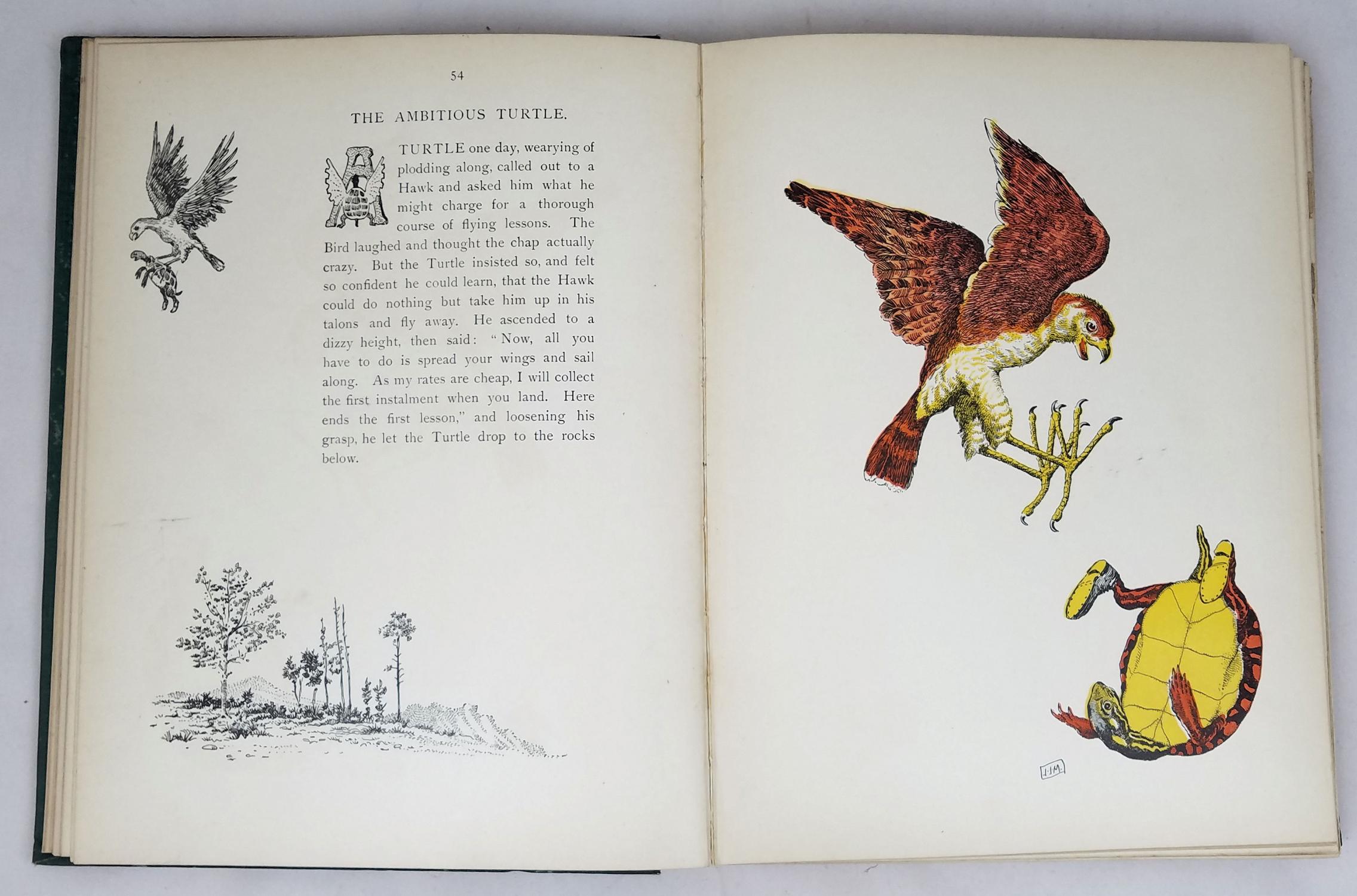 The Animals of Aesop by J. J. Mora: Very Good Hardcover (1900