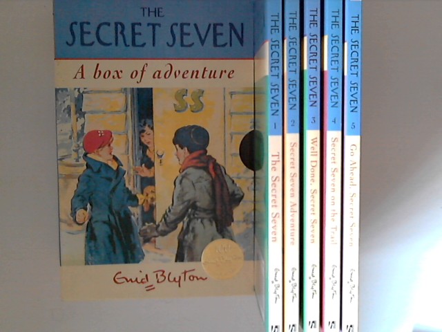 The Secret Seven: A Box of Adventure, Book 1-5: The Secret Seven; Secret Seven Adventure; Well done, Secret Seven; Secret Seven on the Trail; Go Ahead, Secret Seven - Blyton, Enid