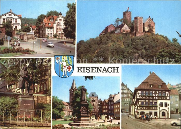 Postkarte Carte Postale Eisenach Thüringen Marienstr Wartburg Bach