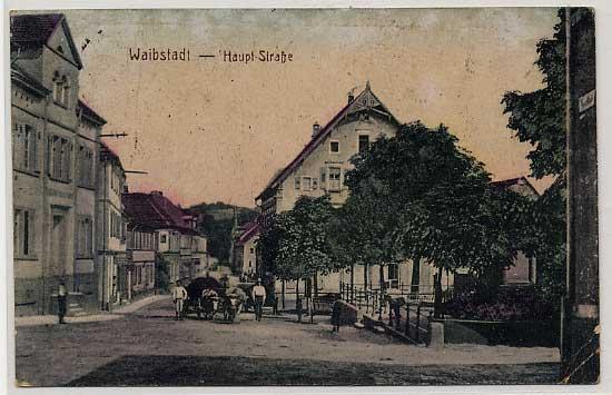 Postkarte Carte Postale 40063299 Waibstadt Waibstadt von 1924 Hauptstrasse  Waibstadt: Manuskript&nbsp;/&nbsp;Papierantiquität | Versandhandel Boeger