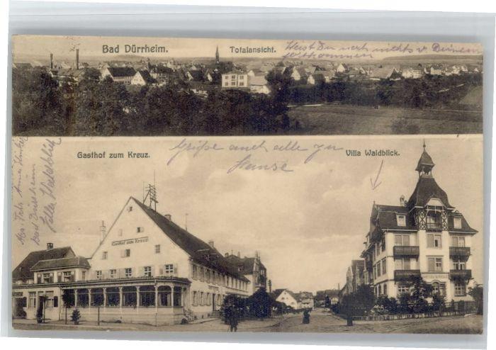 Postkarte Carte Postale 40731268 Bad Duerrheim Bad Duerrheim Gasthof ...
