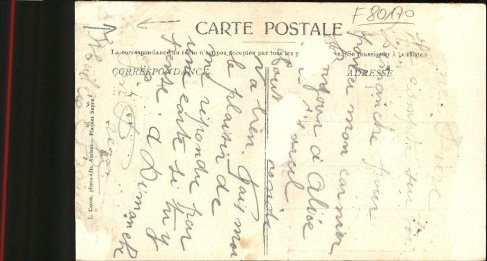 Postkarte Carte Postale 10868387 Chilly Somme Rue d'Hallu * Chilly