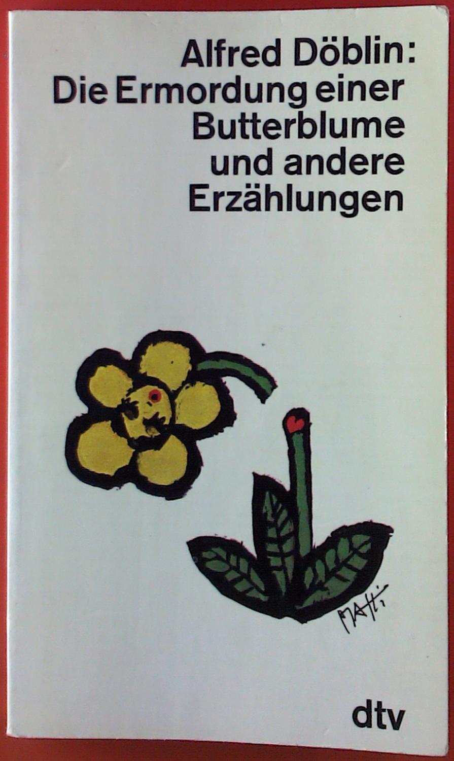 Alfred Döblin Ermordung Butterblume Abebooks