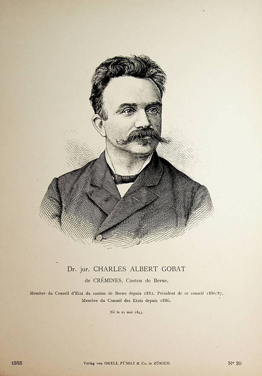 GOBAT Albert Gobat 1843-1914 Schweizer
