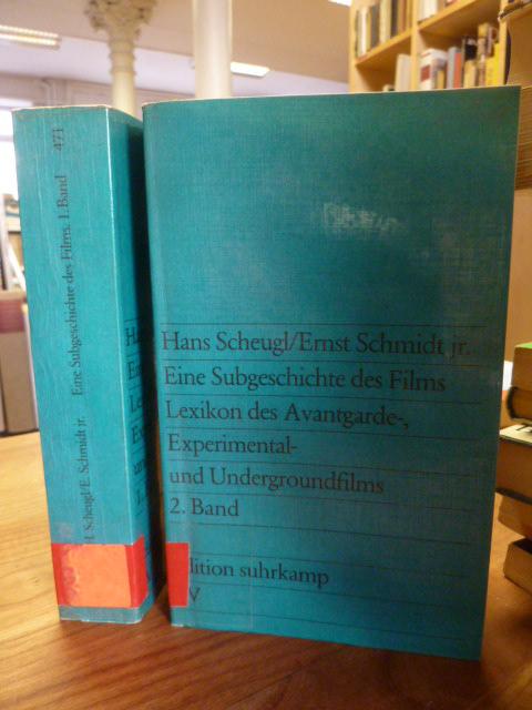 Eine Subgeschichte des Films - Lexikon des Avantgarde-, Experimental- und Undergroundfilms, 2 Bände (alles), Vorwort von Peter Weibel, - Scheugl, Hans u. Schmidt, Ernst,