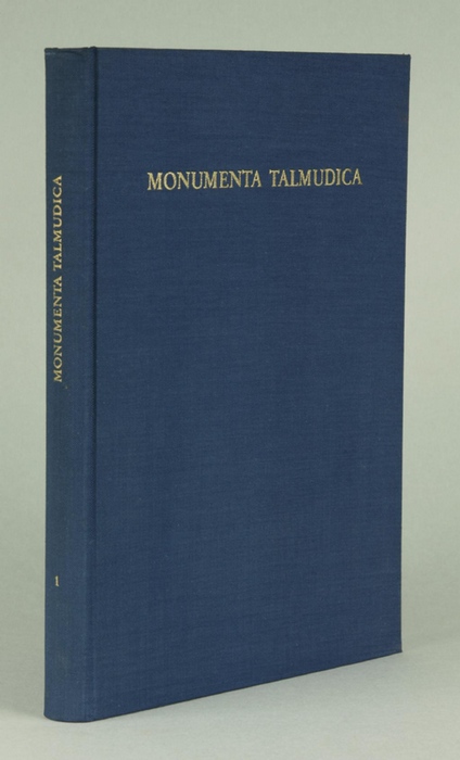 Monumenta Talmudica. Erster Band. Bibel und Babel. Bearbeitet von Salomon Funk. - Funk, Salomon. Neumann, Wilhelm Anton. Wünsche, August (Hrsg.).