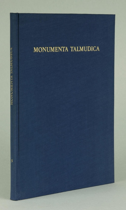 Monumenta Talmudica. Fünfter Band. Geschichte. I. Teil: Griechen und Römer. Bearbeitet von Samuel Krauss. - Albrecht, Karl. Funk, Salomon. Schlögl, Nivard (Hrsg.).