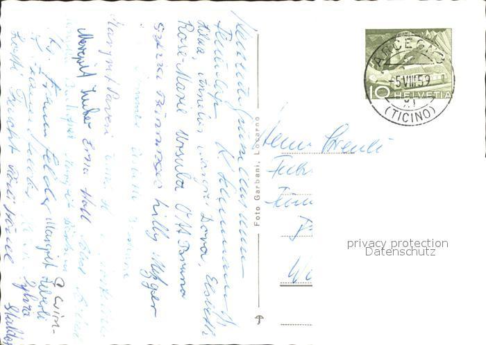 Postkarte Carte Postale 11645437 Arcegno Campo Enrico Pestalozzi ...