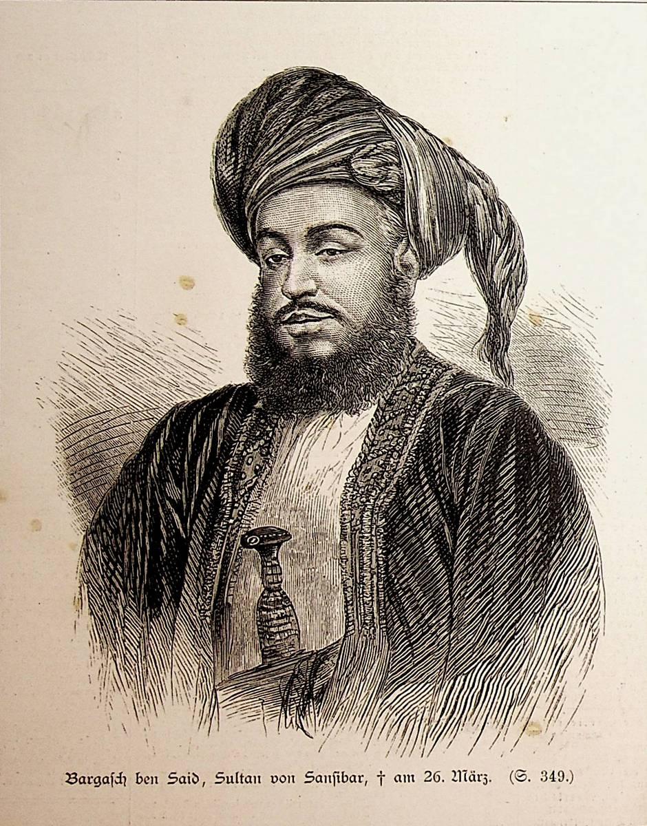 BARGHASCH IBN SAID (18371888), Sultan von Sansibar (Zanzibar) (1888