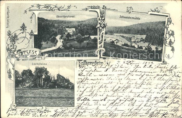 Postkarte Carte Postale 32211120 Falkenstein Vogtland Lochsteine ...