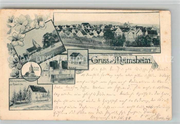 Postkarte Carte Postale 33141489 Meimsheim Restaurantion Rosenhoehe ...