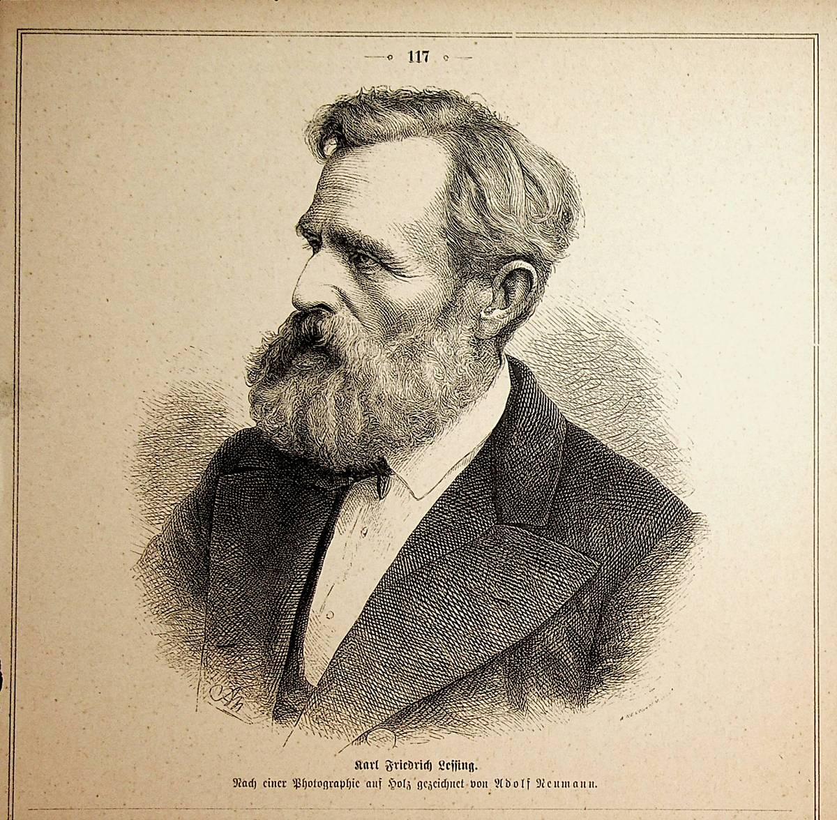 LESSING, Carl Friedrich Lessing (1808-1880) Maler: (1880) Art / Print ...