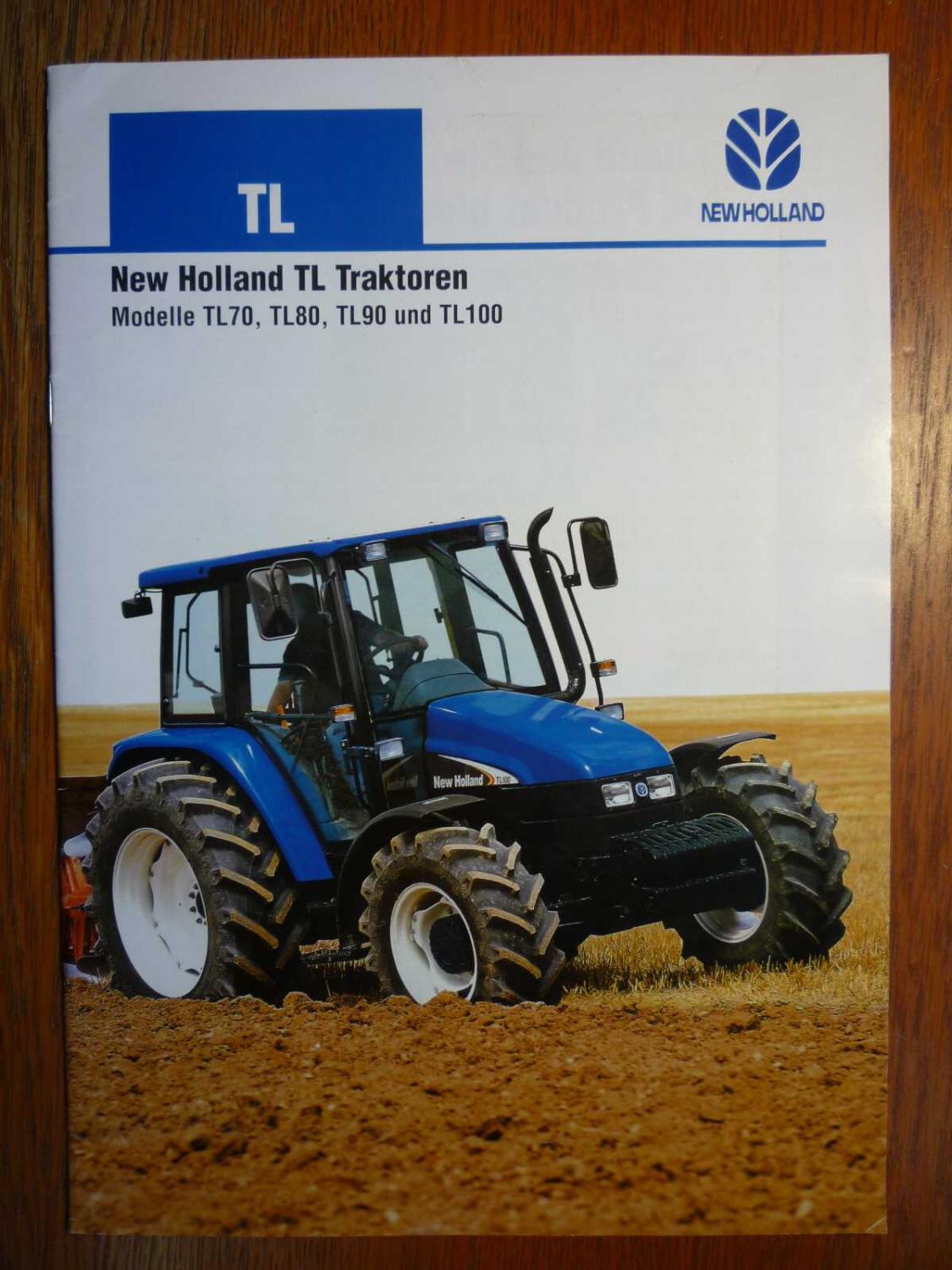 New Holland TL70 TL80 TL90 TL100 Traktor Prospekt 2003 