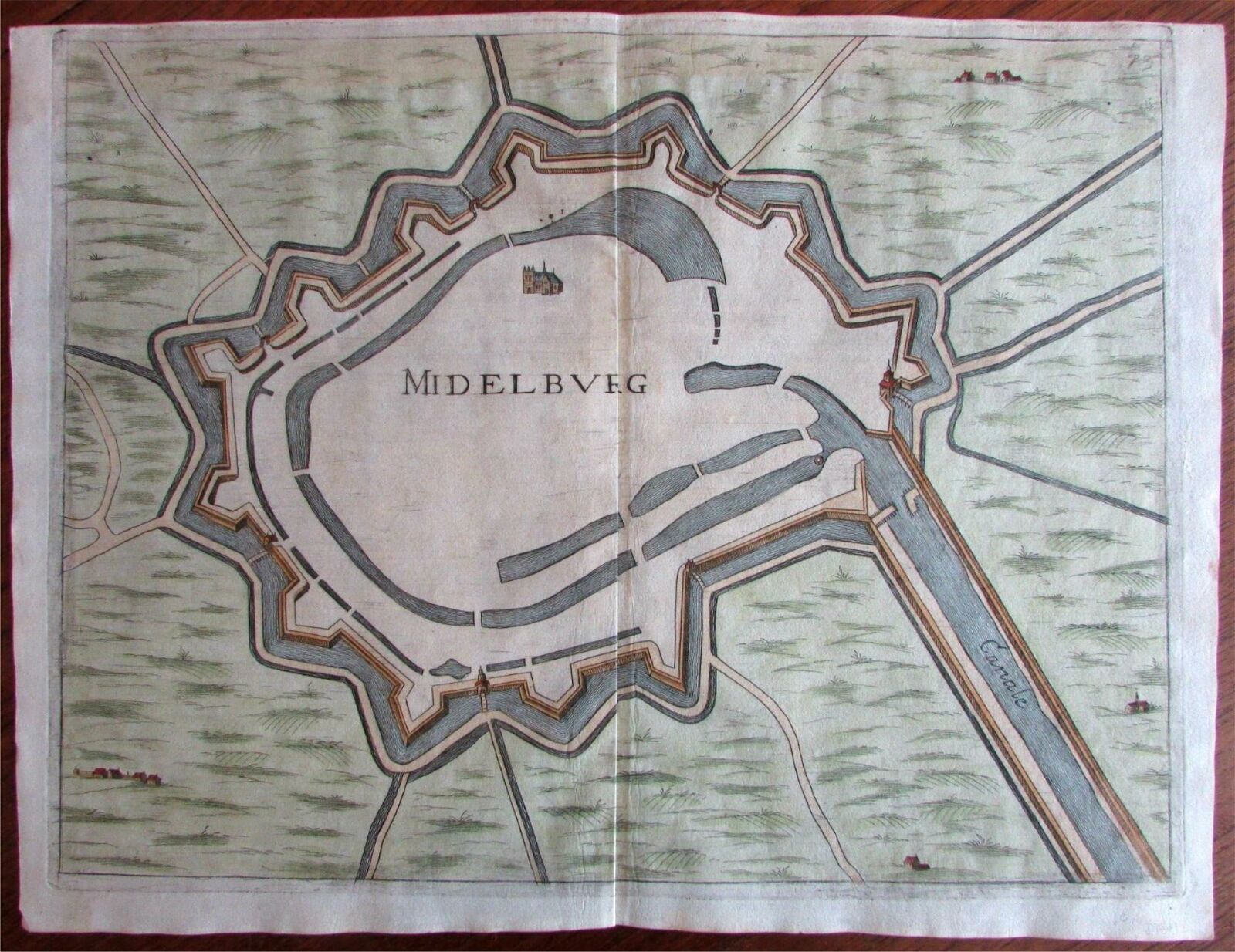 Middelburg Zeeland capital Netherlands Low Countries 1673 Priorato city