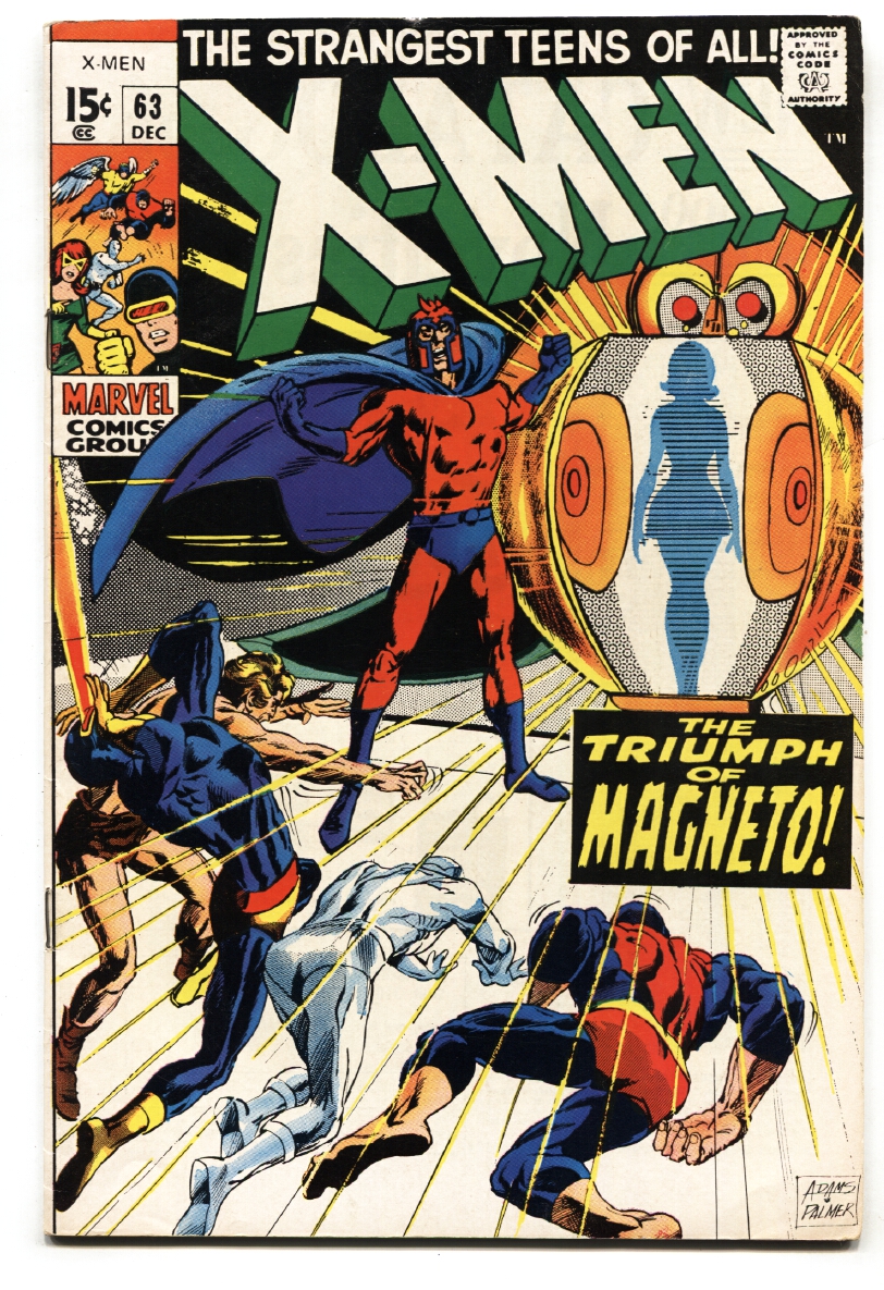 X-MEN #63-MAGNETO cover--HIGH GRADE-Marvel 12 cent: (1968) Comic | DTA  Collectibles