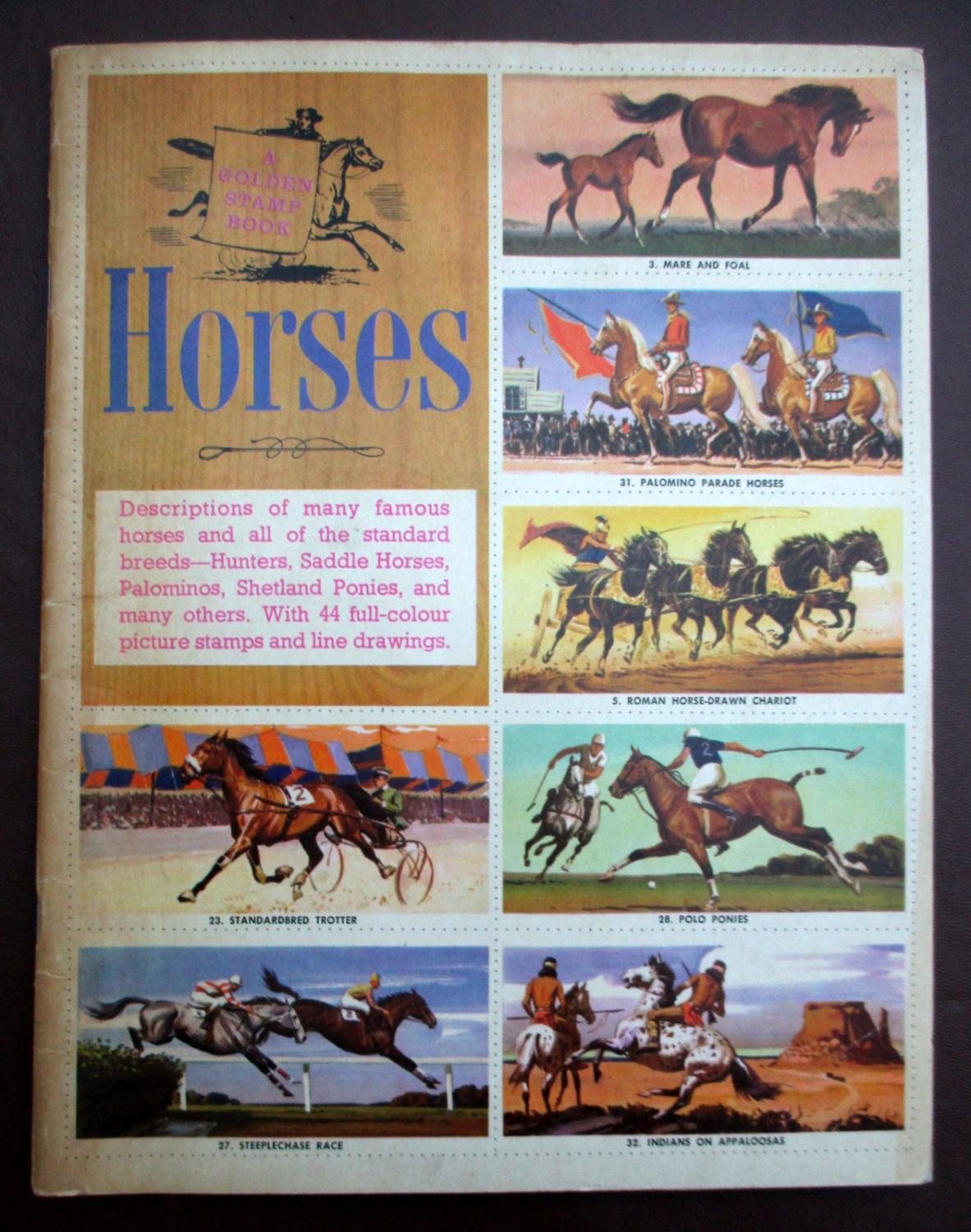 A Golden Stamp Book. Horses. by Rachlis, Eugene.: Good Soft cover (1959)  First Edition (assumed)