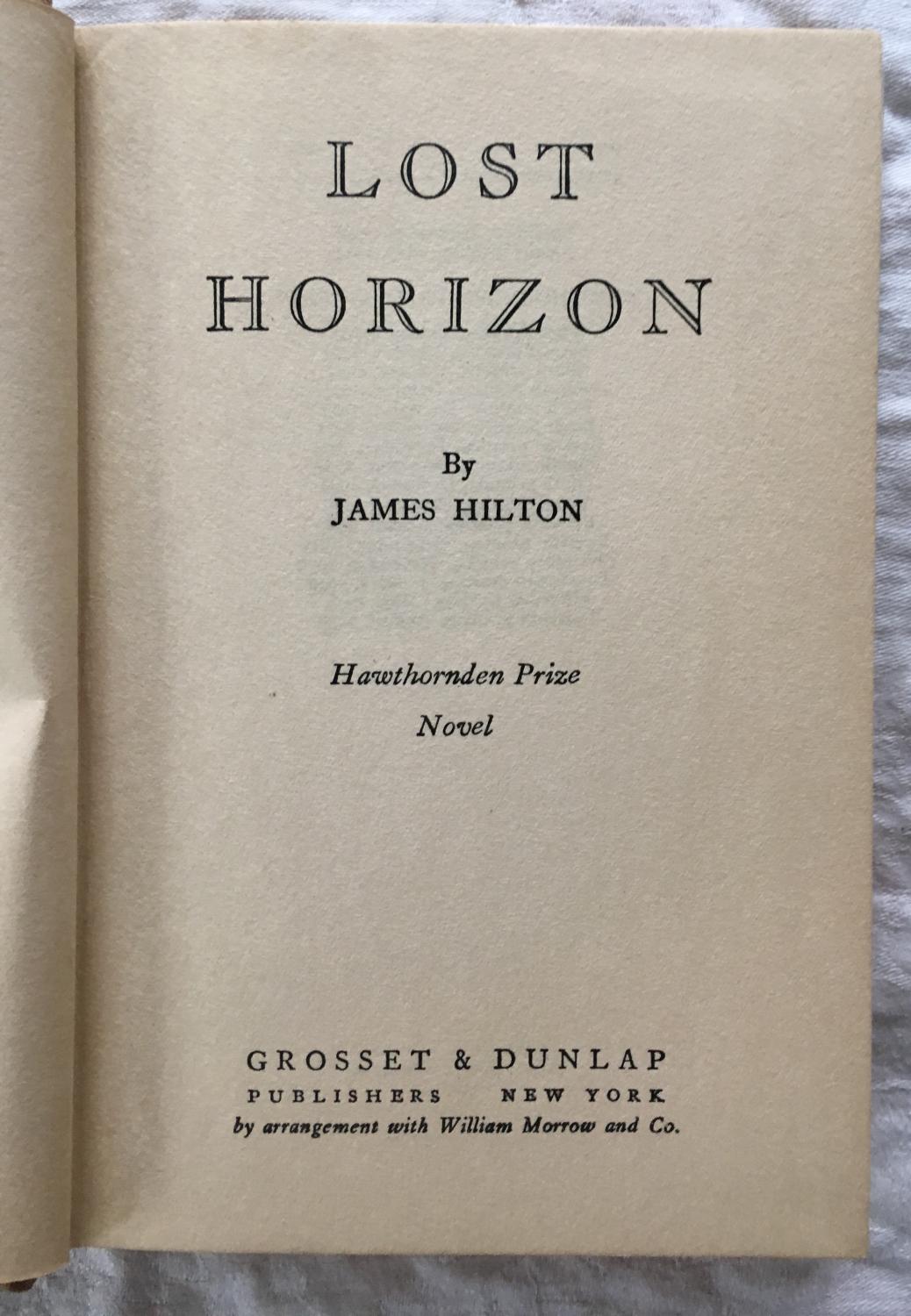 book lost horizon by james hilton book lost horizon by james hilton
