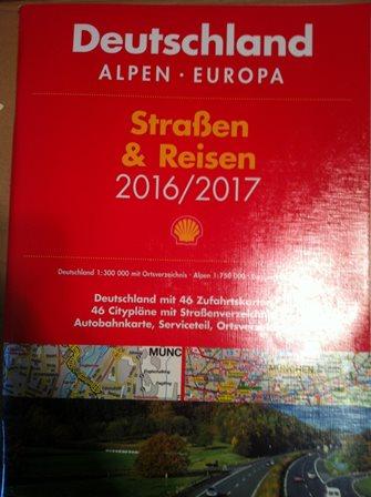 Shell Straßen & Reisen 2016/17 Deutschland 1:300.000, Alpen, Europa - Shell