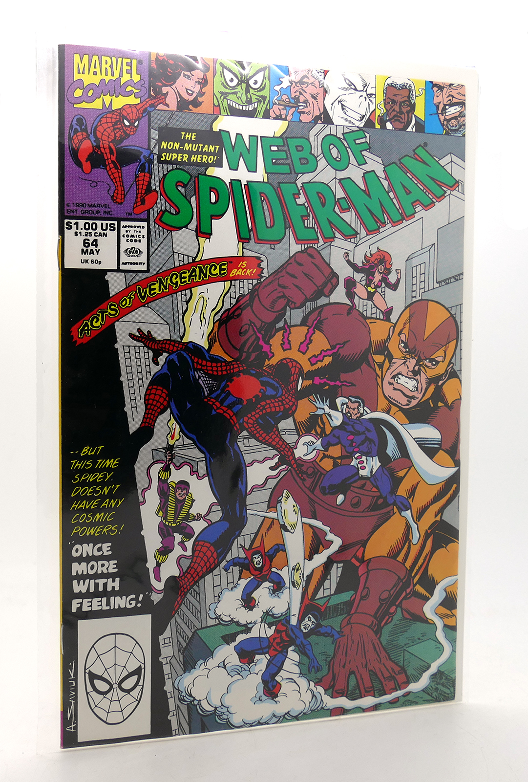 Web of Spiderman # 64 USA, 1990