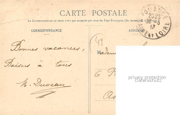 Postkarte Carte Postale 13016988 Pouance La Tombe de l'Emigre dans les ...