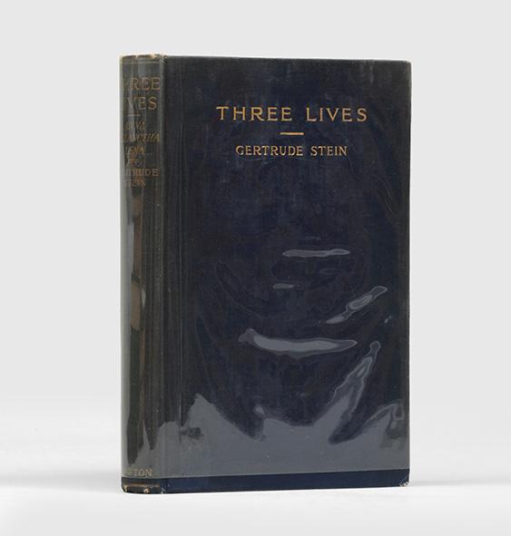 Three Lives. Stories of the Good Anna, Melanctha and the Gentle Lena. - STEIN, Gertrude.