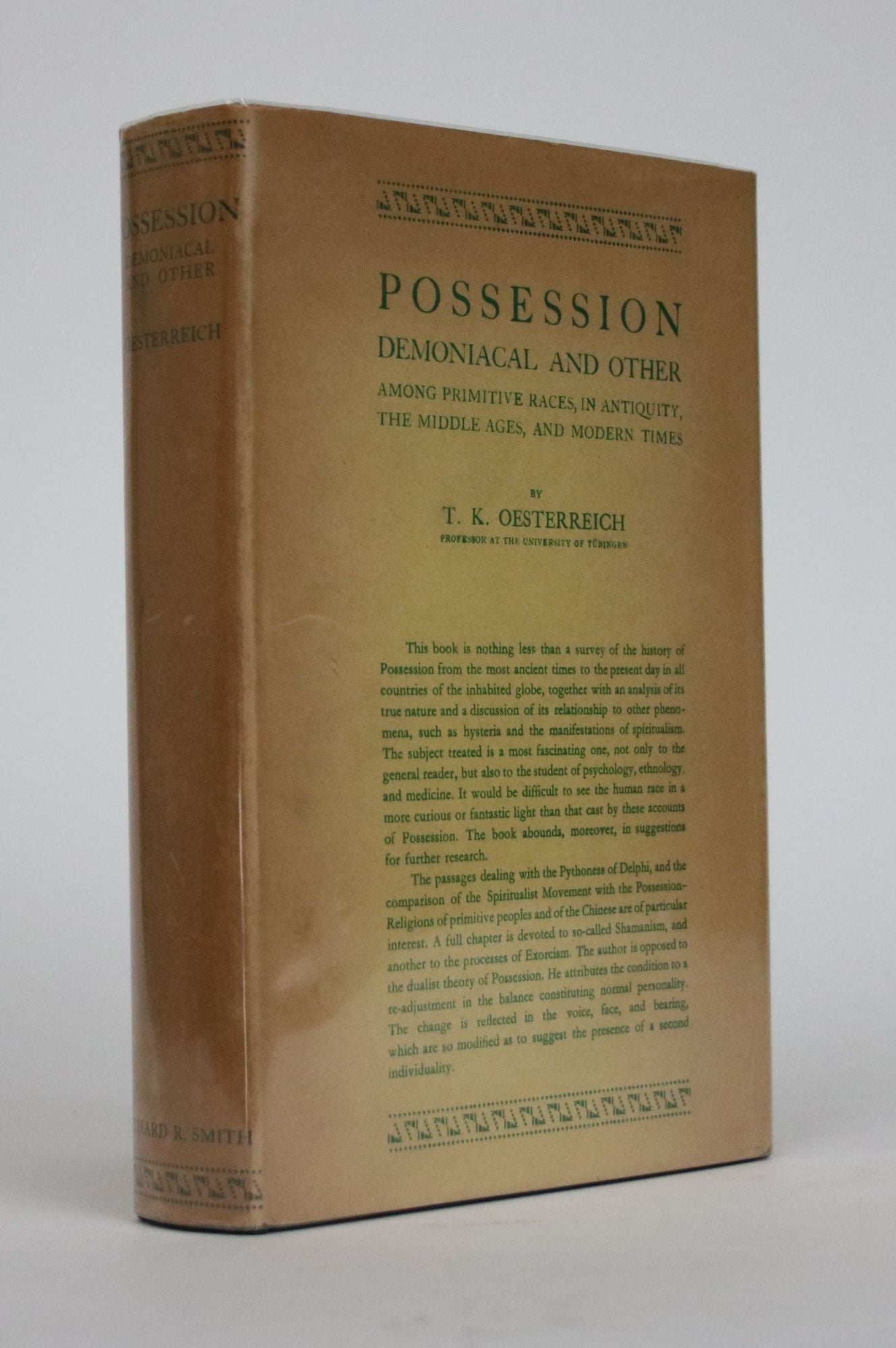 Possession: Demoniacal and Other Among Primitive Races , in