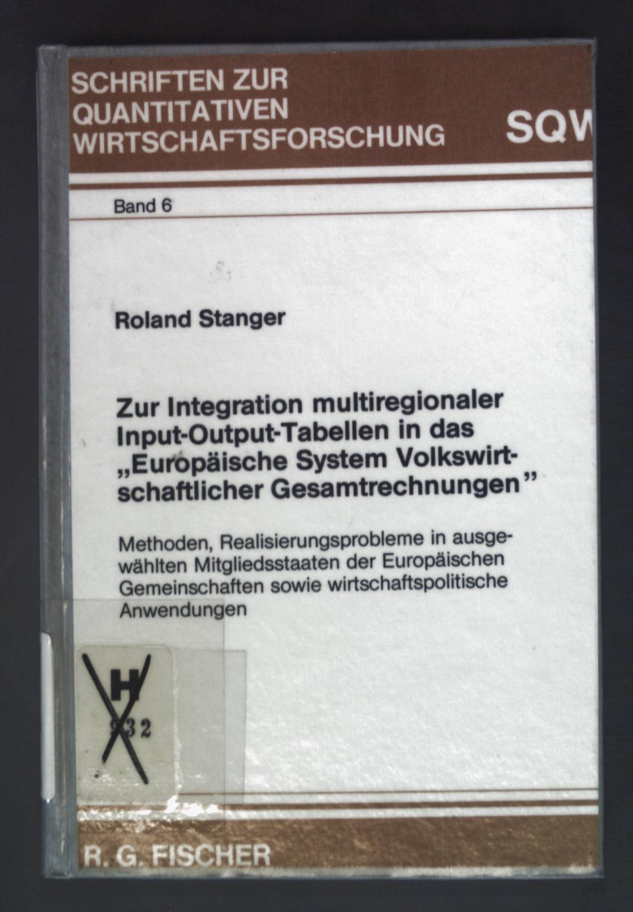 Zur Integration multiregionaler Input-Output-Tabellen in das