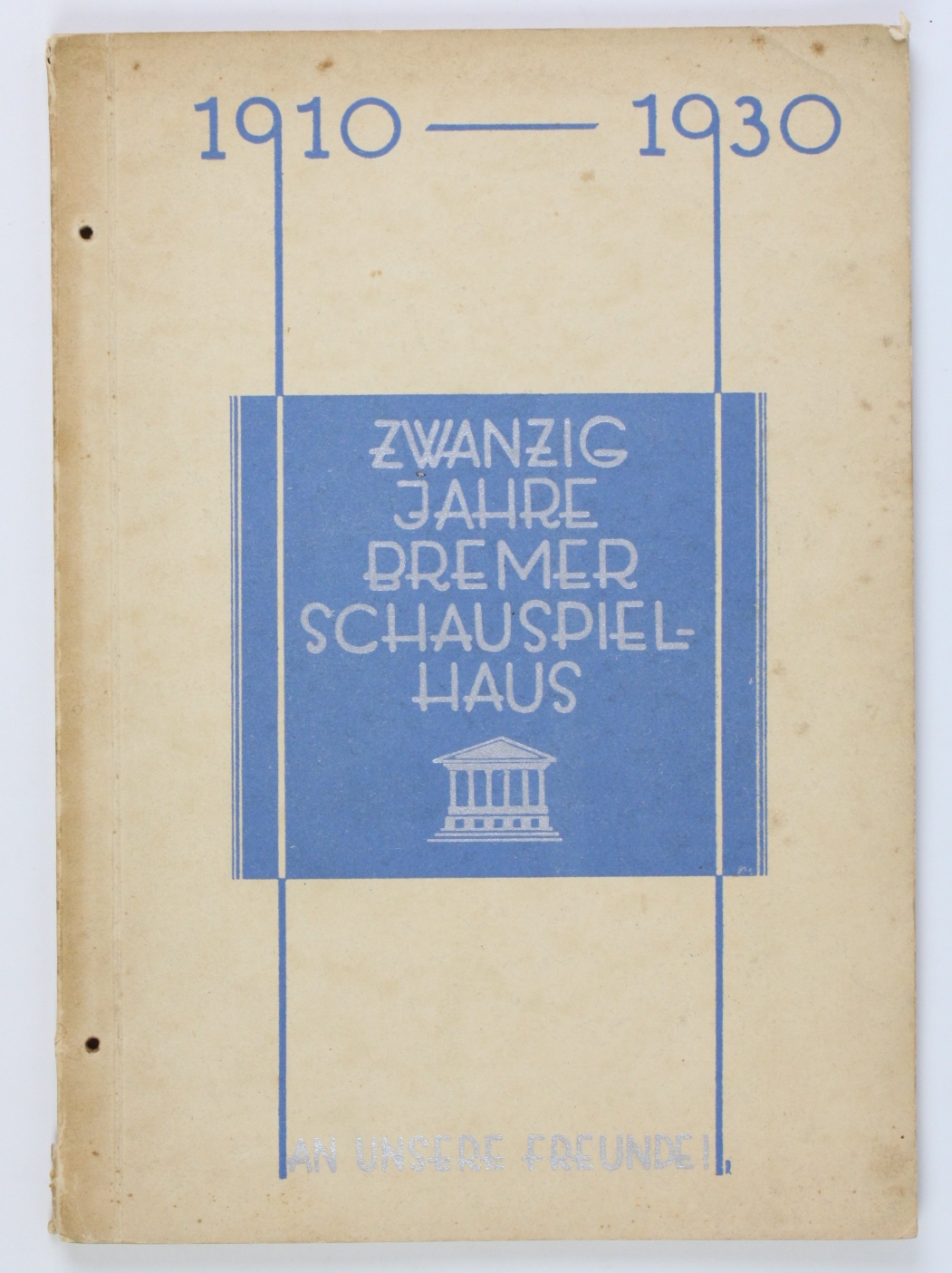 Zwanzig Jahre Bremer Schauspielhaus 1910-1930 - Wiegand, Johannes und Eduard Ichon