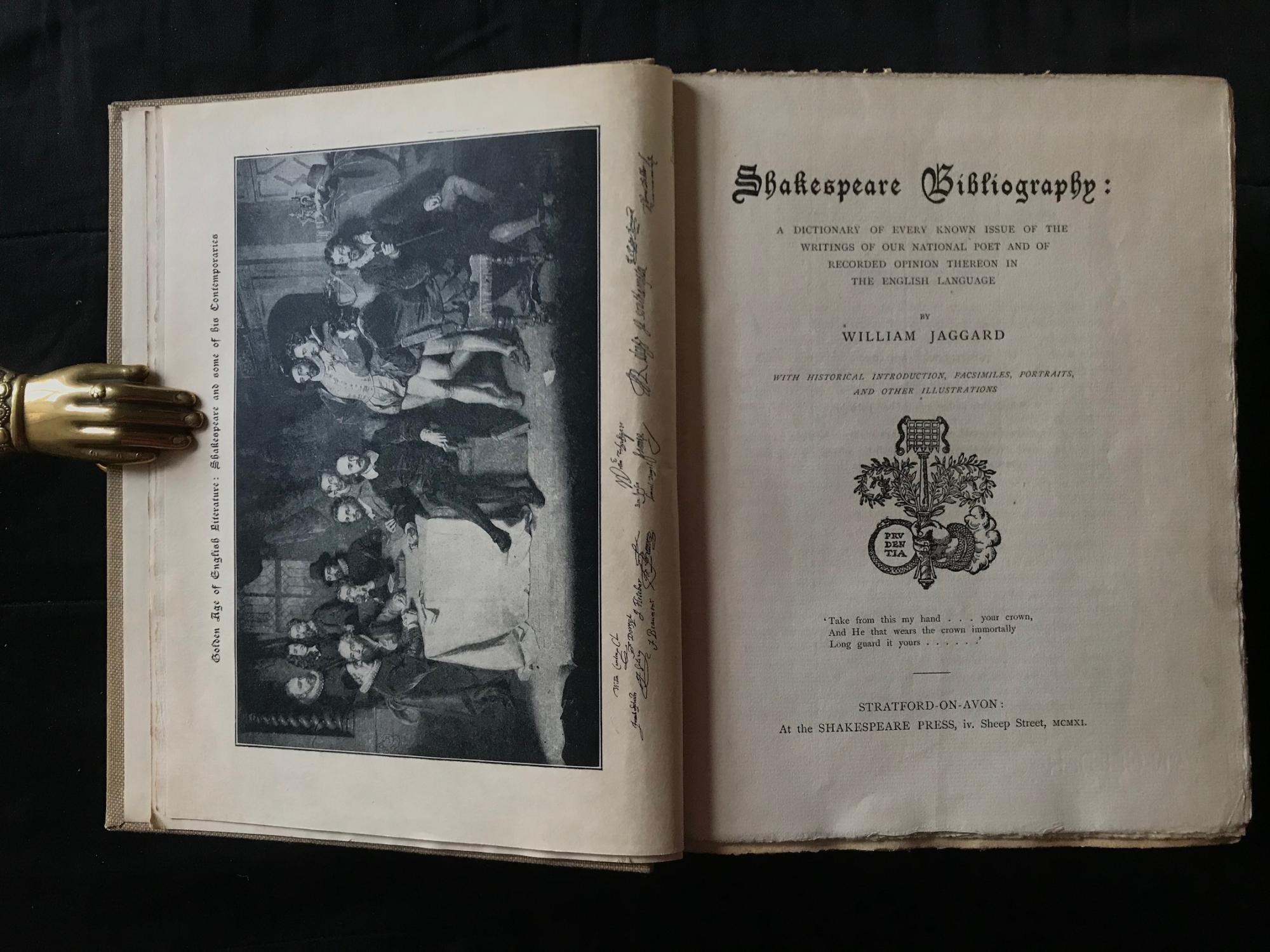 William shakespeare bibliography deals