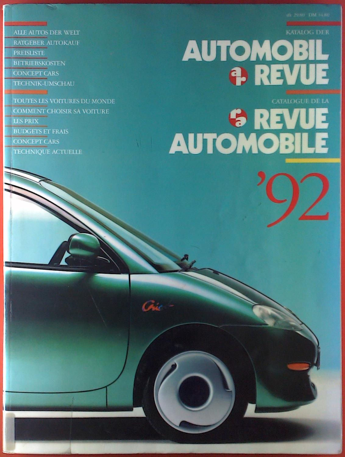 Katalog der Automobil Revue 1992