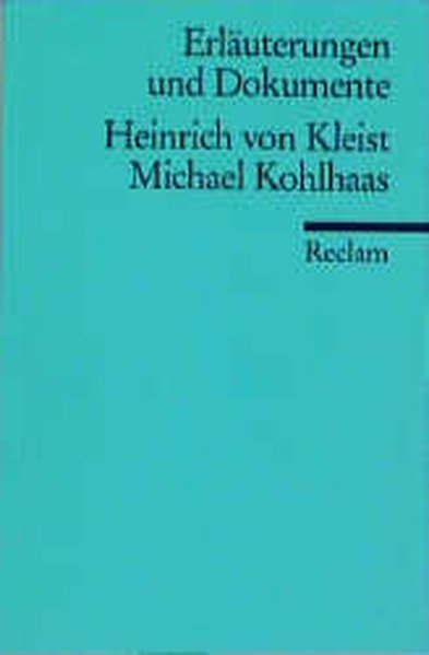 Heinrich von Kleist 'Michael Kohlhaas' - Heinrich von, Kleist