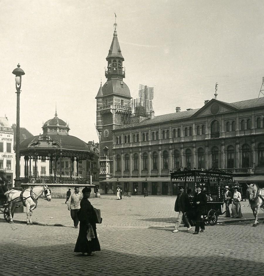 Belgium Ostend Oostende City Hall Old NPG Stereoview Photo 1900's von