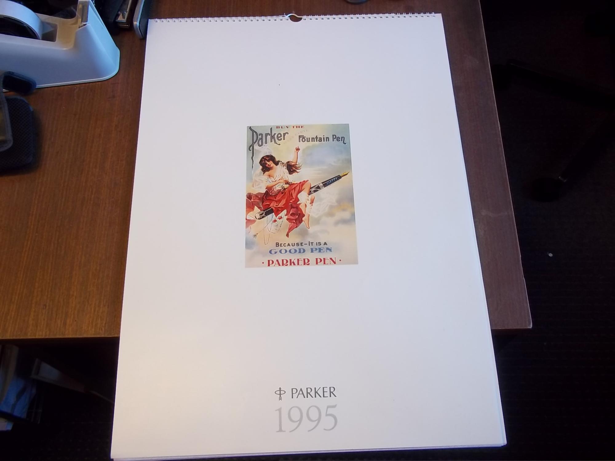 Parker Pen Calendar 1995 by Anon Fine Paperback (1995) First Edition
