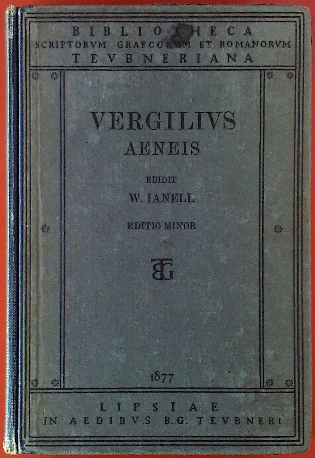Vergilius Aeneis Editio Minor P Vergili Maronis Aeneis Editionis