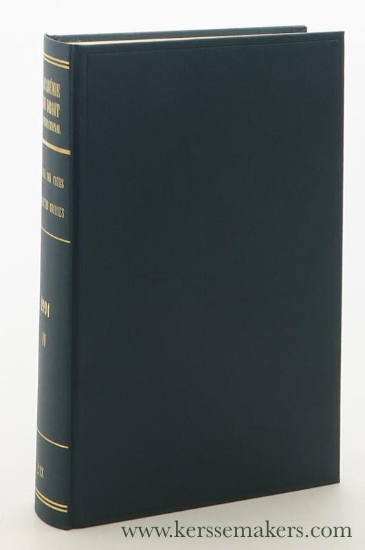 Recueil des Cours. Collected courses of The Hague Academy of International Law 1994 IV. Tome 248 de la collection. - Académie de Droit International de la Haye / The Hague Academy of International Law