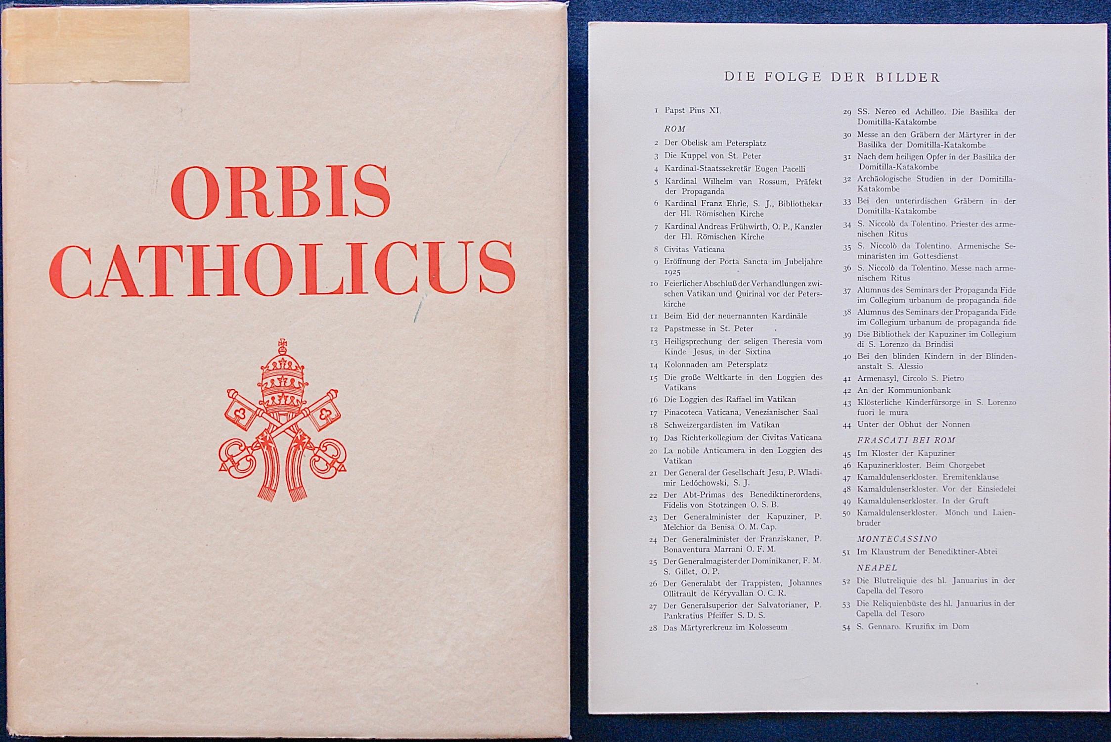 Orbis Catholicus. Bilder gläubiger Menschen und geheiligter Formen ...