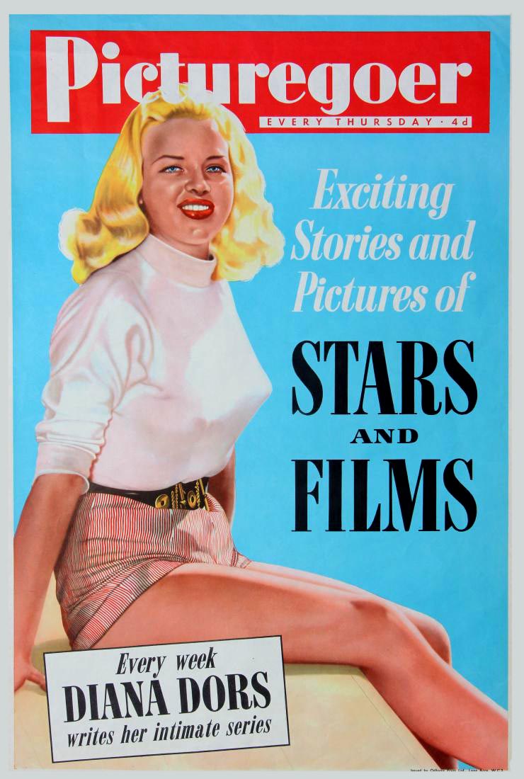 Diana Dors Picturegoer Ca 1955 By Picturegoer Art Print Poster Walter Reuben Inc