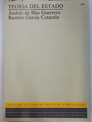 Teoría del Estado - Blas Guerrero, Andrés de/García Cotarelo, Ramón