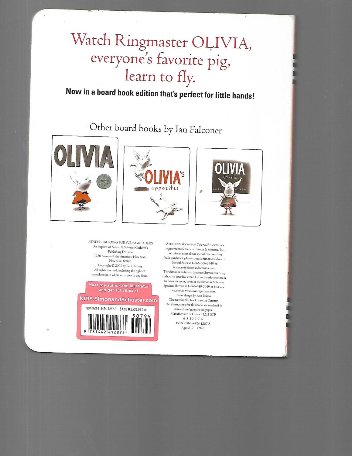 Olivia Saves the Circus (Classic Board Books) by Ian Falconer